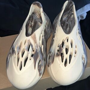 Yeezy Cream and Brown Sneakers